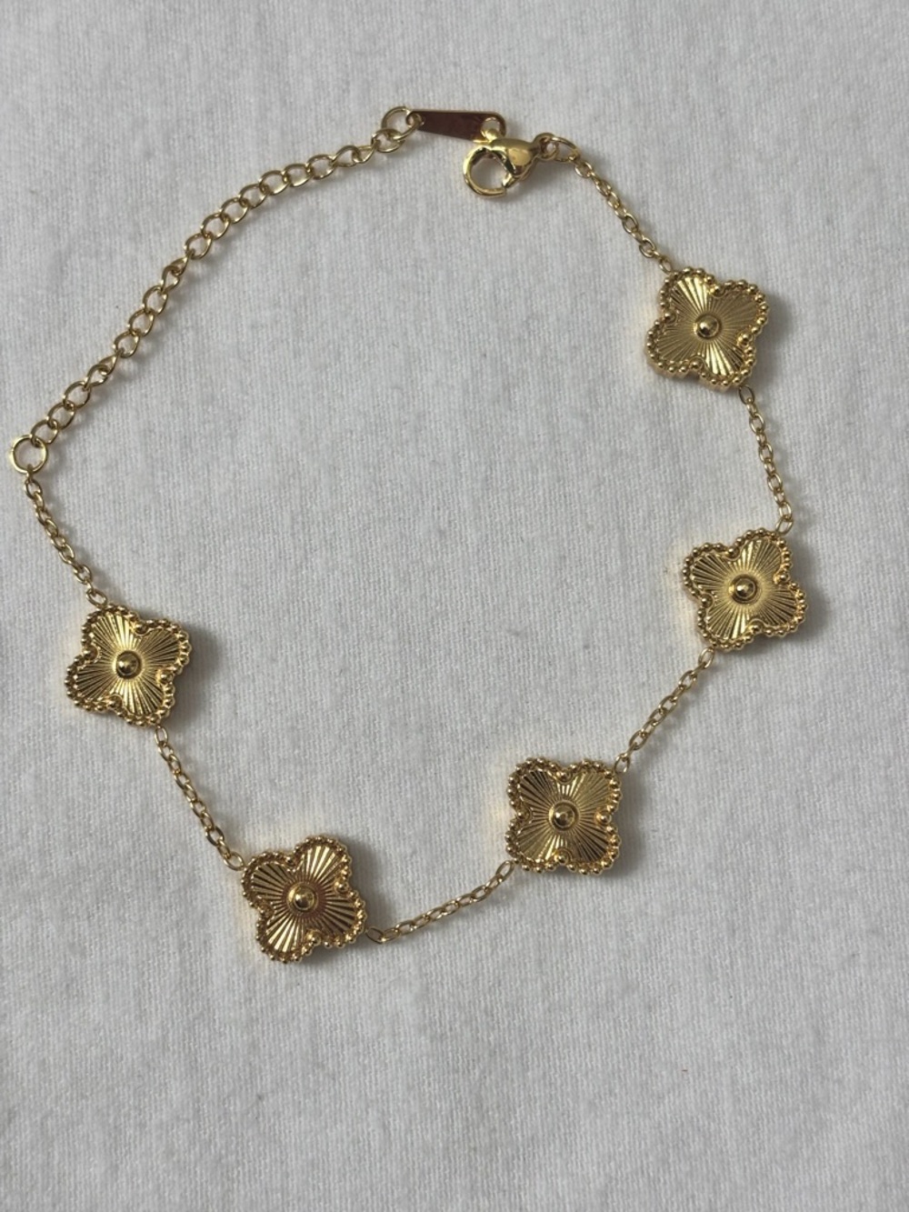 Gold 5 Clover motif bracelet - Women Jewelry